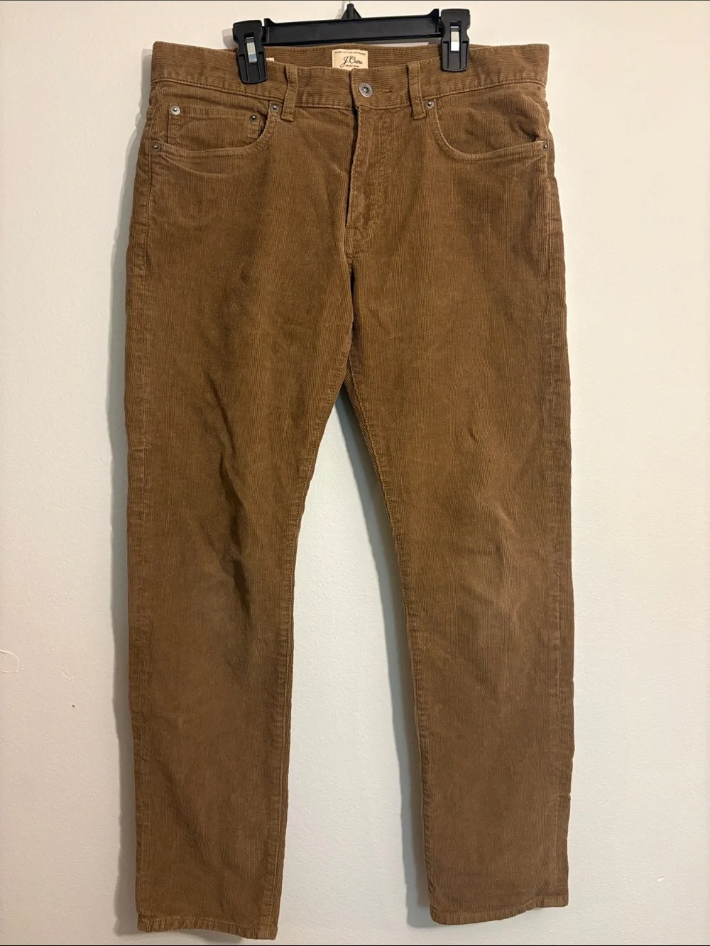 J. Crew Men’s Corduroy Pants in Caramel Brown